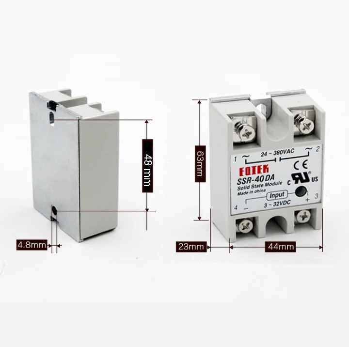 Однофазне твердотільне реле YHKJ SSR-1 D4840 аналог Fotek SSR-40DA тип DC-AC. фото 4