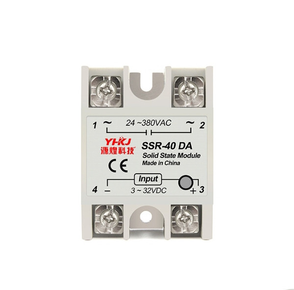 Однофазное твердотельное реле YHKJ SSR-1 D4840 аналог Fotek SSR-40DA тип DC-AC