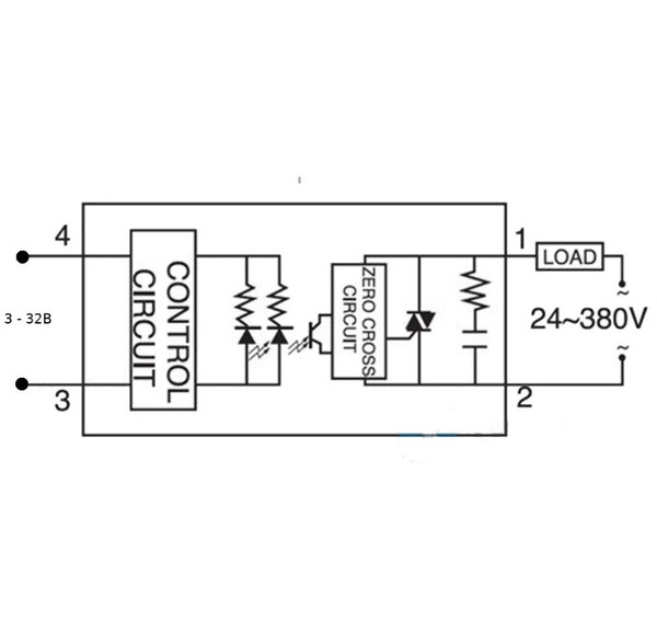 Однофазне твердотільне реле YHKJ SSR-1 D4860 (аналог Fotek SSR-60DA) тип DC-AC,. фото 3