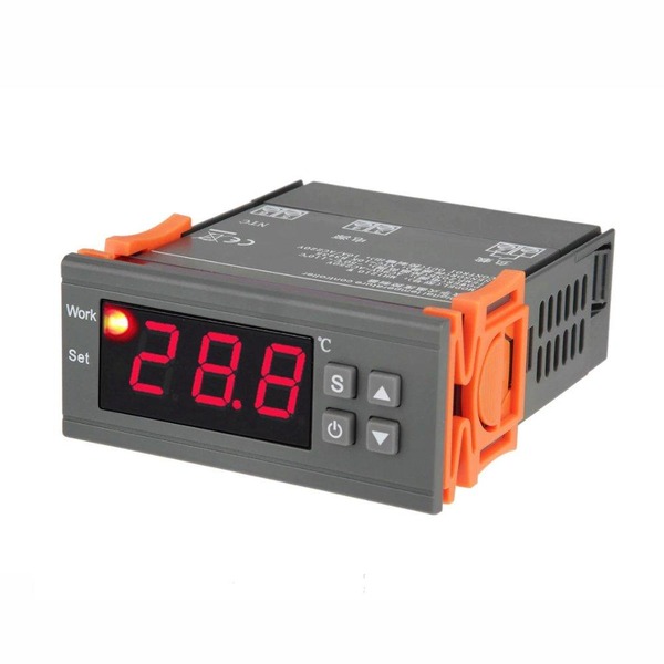Цифровой терморегулятор MH1210W 220В с датчиком -50 ~ 110°C для коптильни, брудера, инкубатора термостат