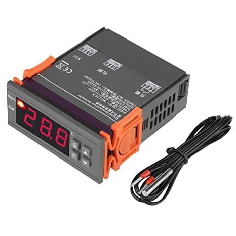 Цифровой терморегулятор MH1210W 220В с датчиком -50 ~ 110°C для коптильни, брудера, инкубатора термостат. фото 2