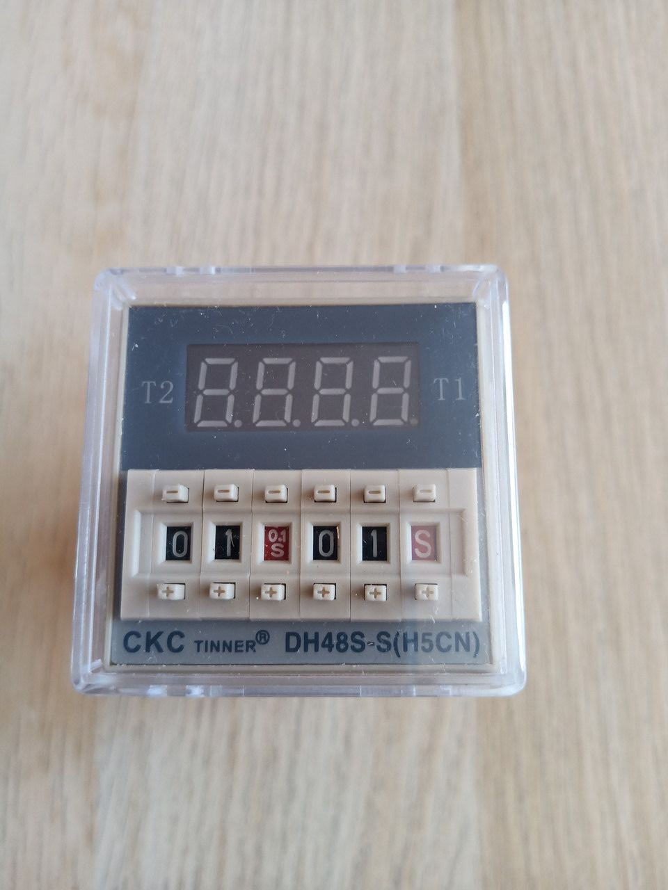 Реле времени DH48S-S питание AC/DC24V программируемый циклический таймер 0.1 сек-99 часов. фото 2