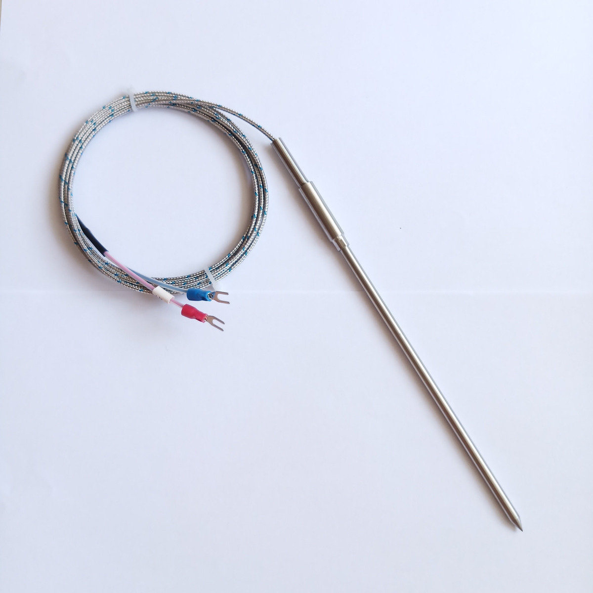 Острый датчик температуры WRNT-035 термопара К типа для пищевых продуктов 0..+600°C 150 мм для ПИД контроллера