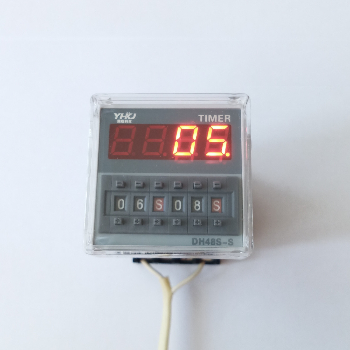 Реле времени DH48S-S 0.1 сек - 99 часов (аналог Omron) программируемый циклический таймер. Питание AC220V. фото 6
