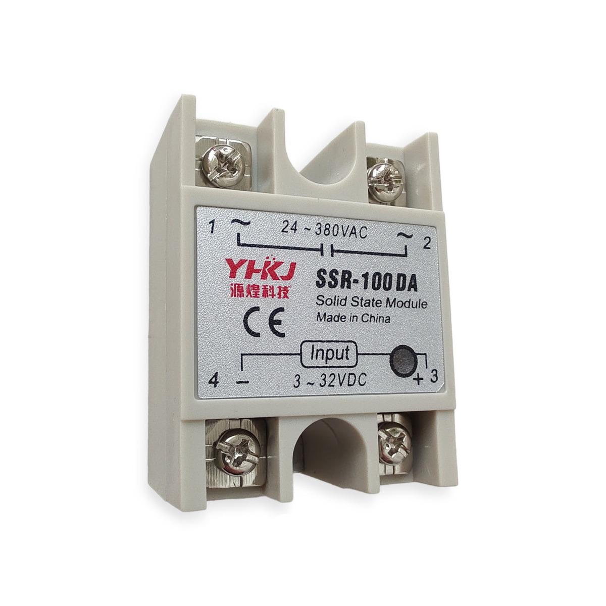 Однофазне твердотільне реле YHKJ аналог Fotek SSR-100DA тип DC-AC