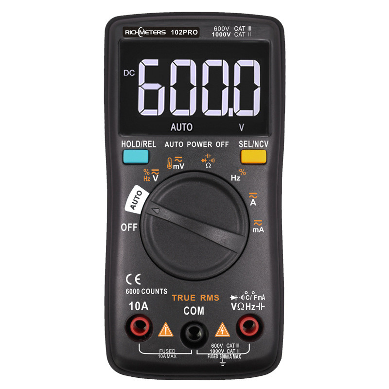 Цифровой мультиметр (тестер) RICHMETERS RM102PRO True RMS с термопарой