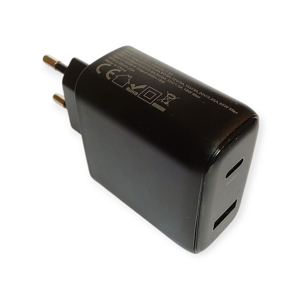 Блок живлення (зарядний пристрій) GaN 65 W