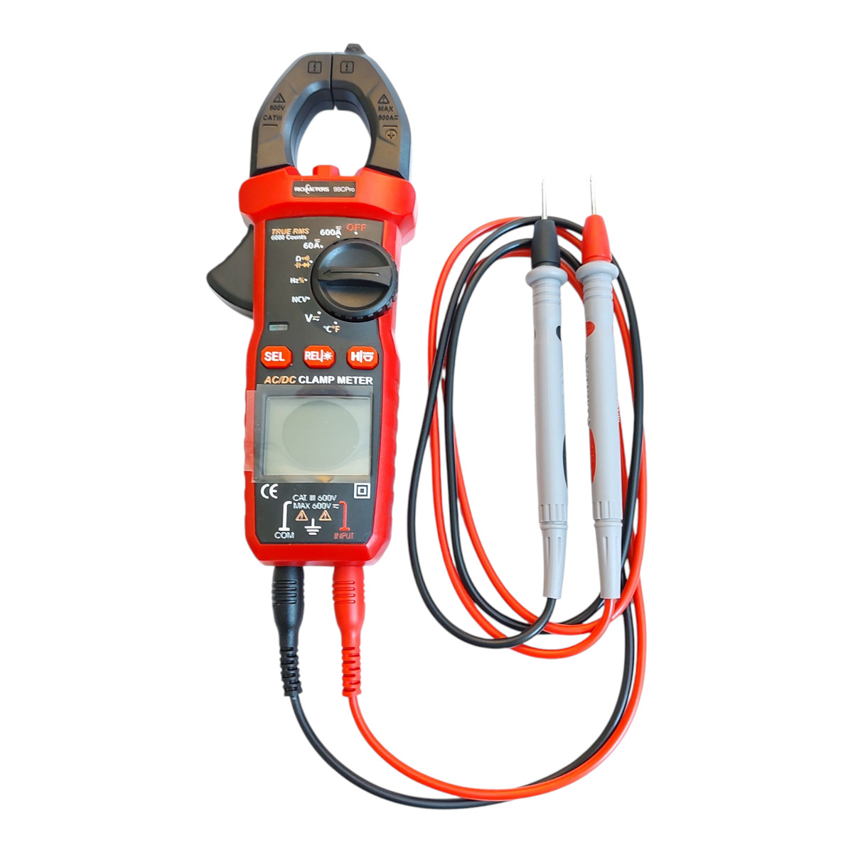 Кліщі струмовимірювальні Richmeters RM99CPro (змінний та постійний струм), 6000 відліків з термопарою. фото 4