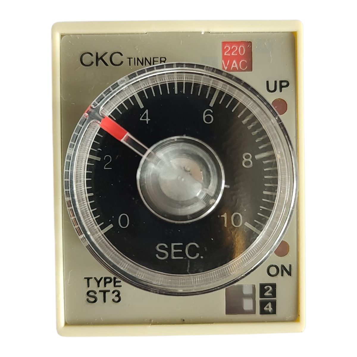 Реле часу ST3P C-D (JSZ3) із затримкою увімкнення, 4 діапазони: 10 с; 100 с; 10 хв; 60 хв, AC 220 V. фото 3