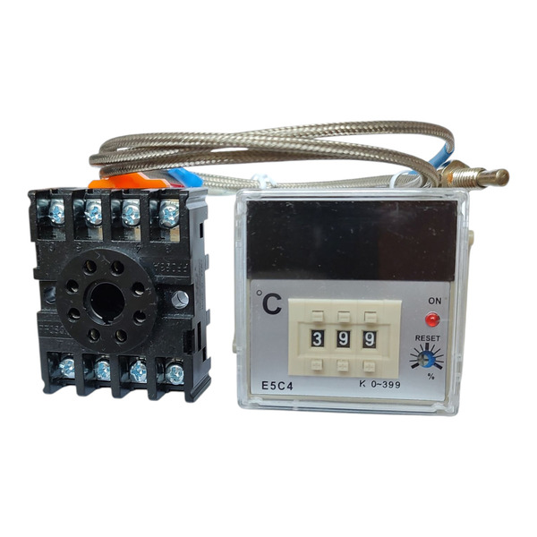 PID Контроллер температуры 0~399 °С E5C4-R20K с SSR выходом. фото 2